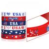 Paquete de 6 Pulsera de Goma Love USA Bandera Estrellada Americana Impresa para Celebrar el Día de la Independencia Pulsera de Silicona