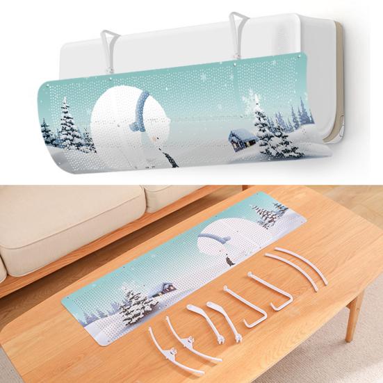 1 Set Air Punch Free Multiple Conditioner Windshield Angle Adjustable PP Air Conditioner