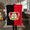 1Pc Bayer Leverkusen Print Flannel Blanket High Quality Warm Comfortable Cover for All Seasons Perfect for Gifts Home Decor
