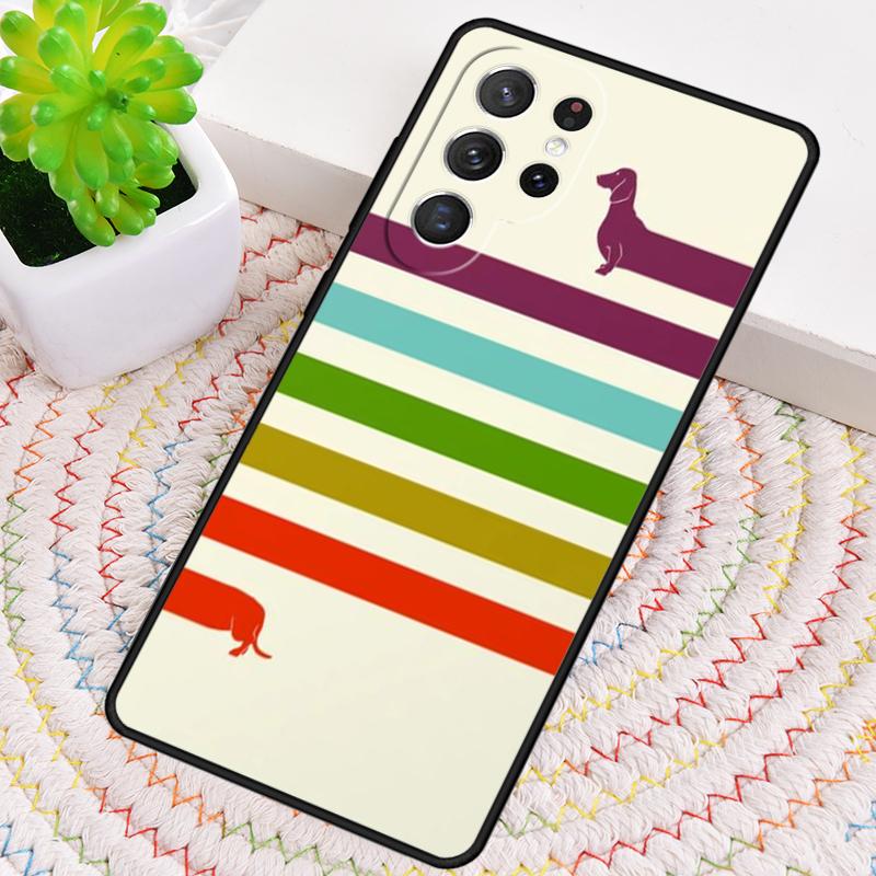 Dachshund Dog Ballon Phone Case for Samsung Galaxy note 10 pro S26 Ultra S23 S24 FE S25 S21 S22 PLUS shockproof Cove