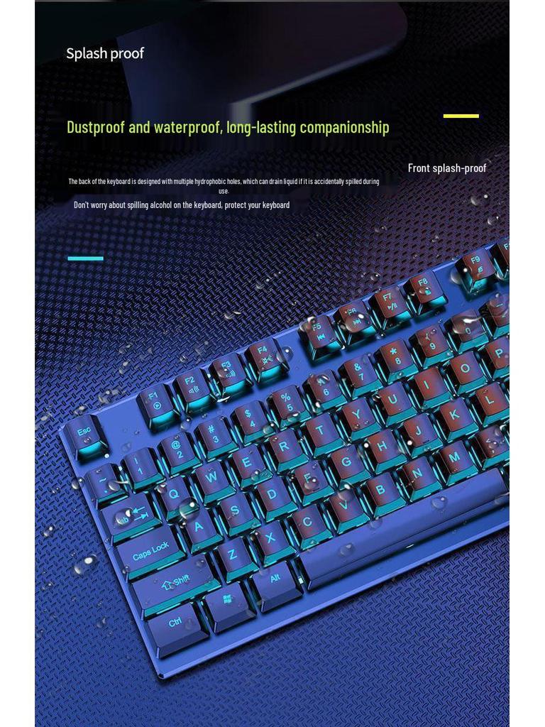 Universal Wired Mechanical Keyboard & Mouse Set for Office, Gaming, and Laptop Use
