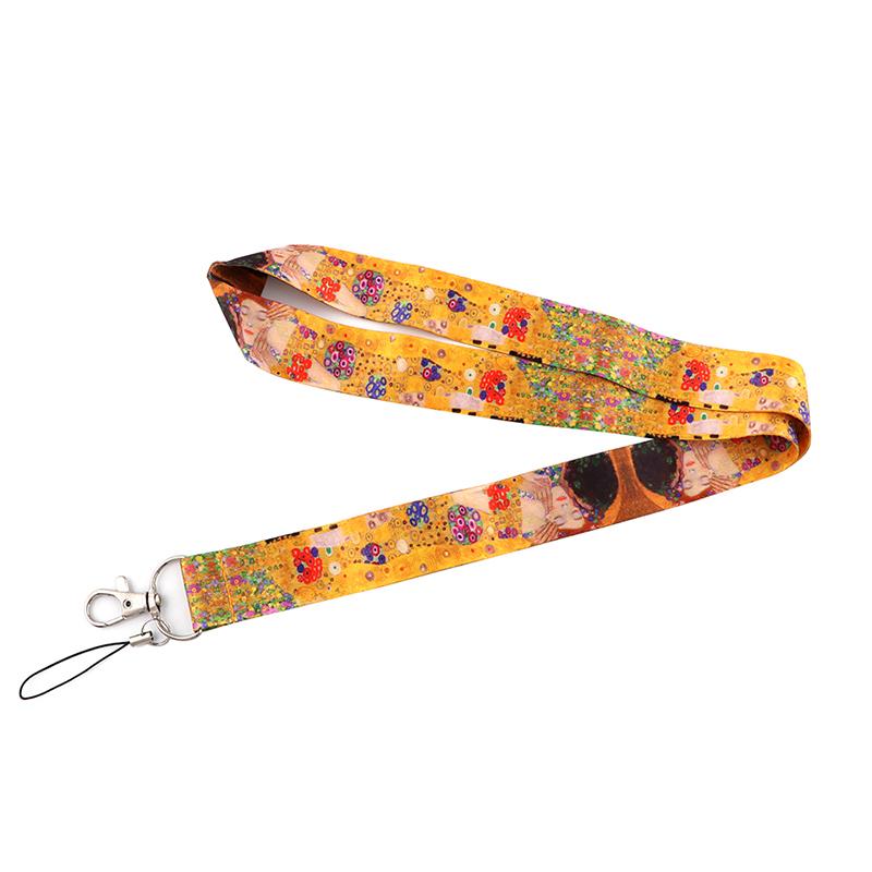 Yoga Sakura Credential Holder Little daisy Lanyard for Key Cute Neck Strap Card ID Badge Holder Key Chain Accessories Wholesale