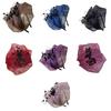 Vintage Ruffle Headband Women Half Caps Formal Event Hairhoop Wedding Party Props