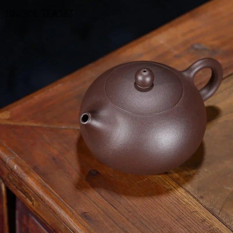 Čajová konvice Yixing Purple Hliněná Konvička Xishi Ručně vyráběná kosmetická konvice Raw Ore Černé zlato Purple Sand Čajová sada 188 kuličkový filtr