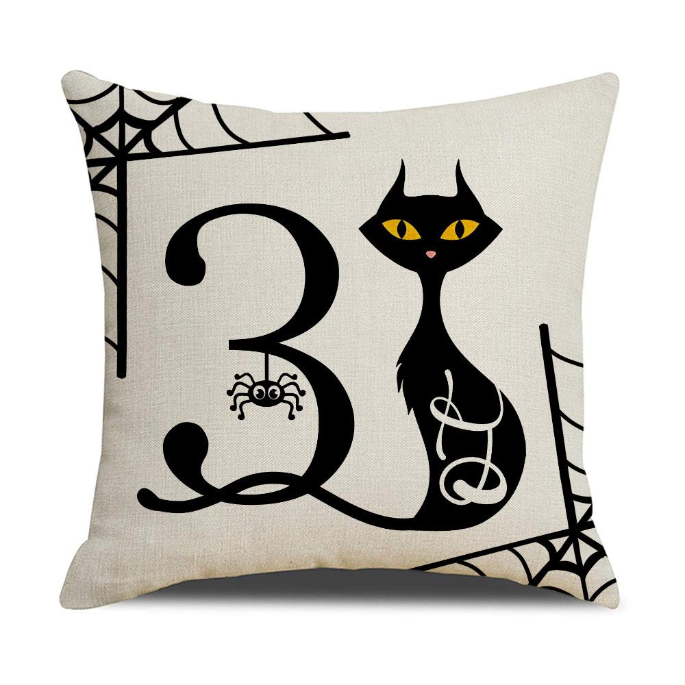 Halloween Cushion Cover Funny Horror Cat Party Decoration Cushion Sofa Pillow Combination