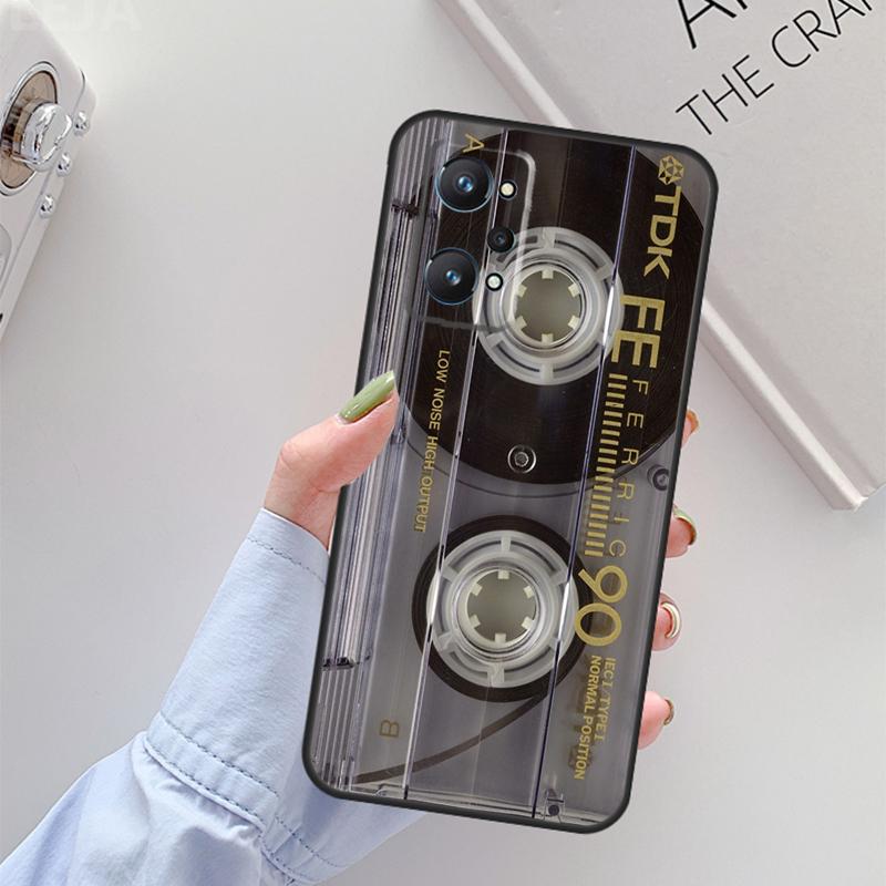Retro Cassette Tape For Realme 14 12 10 11 13 Pro Plus GT 6 6T 5 GT7 Pro C61 C55 C51 C21Y C25S C67 C75 C53 Case