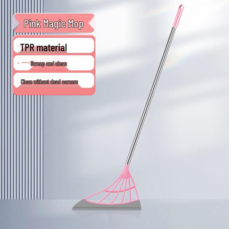 

Magic Multifunctional Silicone Broom: Non-Stick Hair, Wet/Dry Use for Bathroom Cleaning
