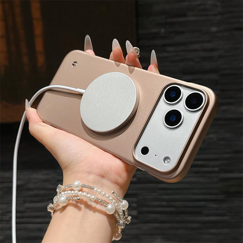 Slim Matte PC Frameless Wireless Charging Magnetic ForMagsafe Case ForiPhone Air 17 16 15 14 Plus 13 12 11 Pro Max Hard Cover