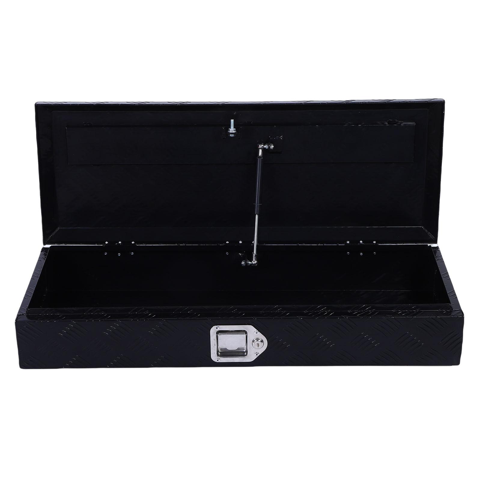 

Aluminum Truck Bed Tool Box Heavy Duty Waterproofing Multifunctional Trailer Storage with Keys for Trucks RVs