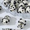 3D Ceramic Panda Heart Flower Beads for DIY Bracelets
