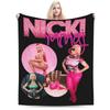 Nicki Minaj Decke Flanell Druck Tragbar Ultra-Weich Überwurfdecken für Sofa Couch Bettwäsche Überwürfe