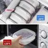 1/3/5Pcs Heated Microwave Rice Sub Packaging Fresh-keeping Box Vegetable Fruit Separate Kitchen Storage Container