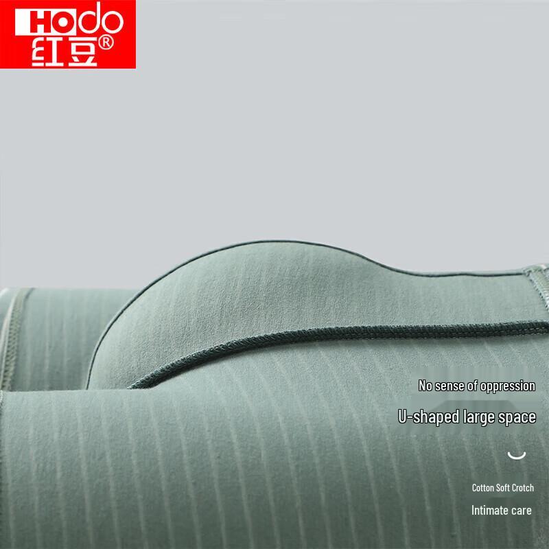 Hongdou Men's Pure Cotton Mid-Rise Boxer Briefs (4-Pack)