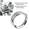 7 Inches Touring Softail Visor Headlight Head Lamp Light Trim Beauty Ring