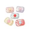 Kawaii Checkered Bow Decor Contact Lens Holder Multicolor Mini Portable Daily Lens Care Case