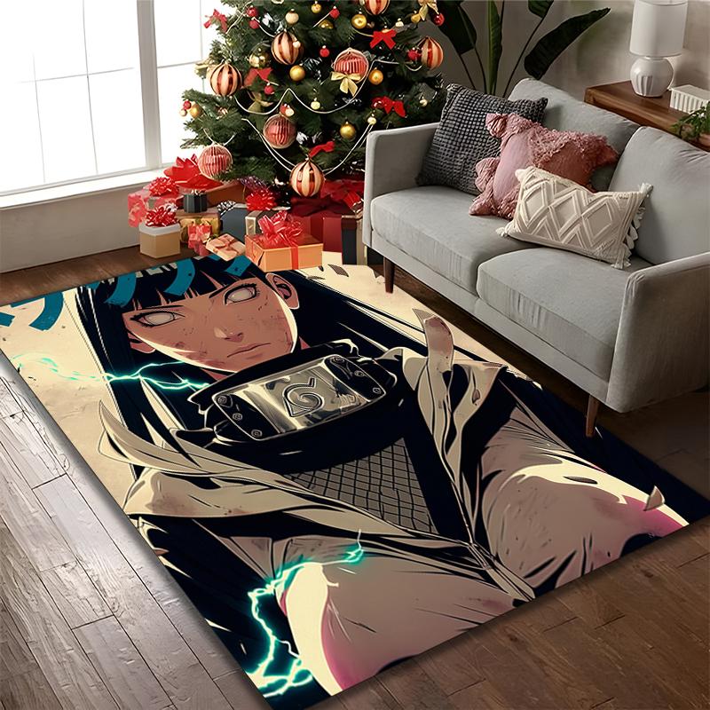 naruto Rug Ideal for Reading Room, Multi-purpose Office Chair Sofa Carpet, Anti-slip Printed Home Area Rug