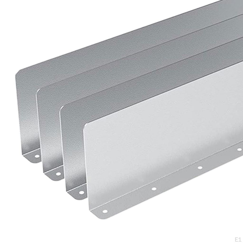 4x Roof Diverter with 32 Screws, Aluminum Rain Gutter Valley Roofing Guards, Splash