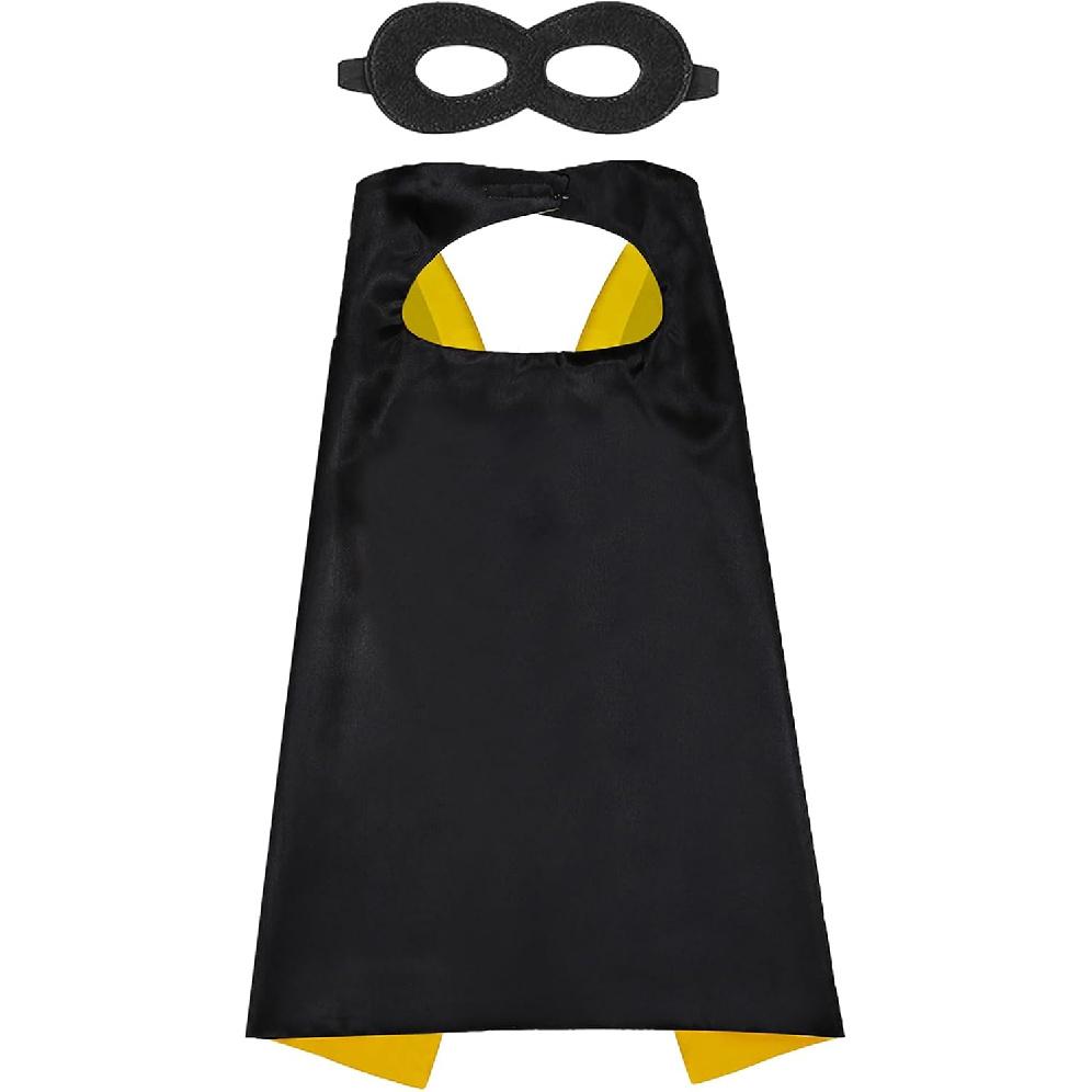Halloween Capes and Mask for Kids 4-10 Year Double Side cape Costume Cosplay Dress Up Kids Cape Toy for Boys