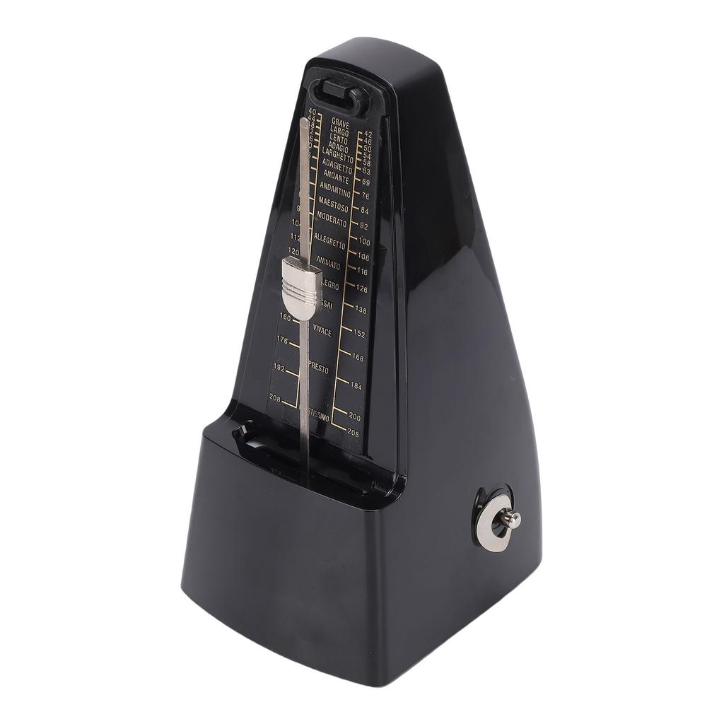 Metronome for Piano Guitar Violin Rhythm Practice Tool No Battery Needed Mechanical Metronome Black