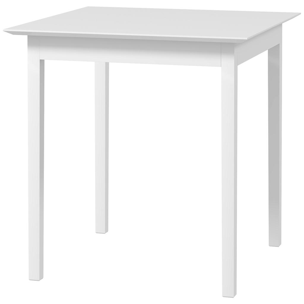 Tavolo da cucina Tavolo da pranzo Tavolo quadrato, design moderno, 75 cm x 75 cm x 76 cm, Bianco