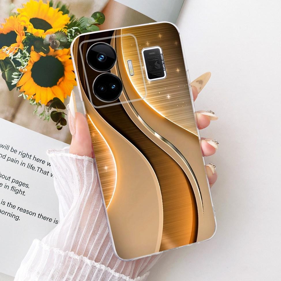 Clear For Realme GT Neo 5 Case RMX3706 Cute Cat Fashion Butterfly Funny Painted Casing For Real me GT Neo 5 Cover