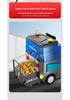 Boshuo 1400 Industrial Three-Brush Sweeper with Suction & Spray for Workshops & Schools