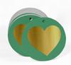 Inkdotpot Pack Of 100 Made With Love Wedding Favor Paper Tags Craft Real Gold Foil Hang