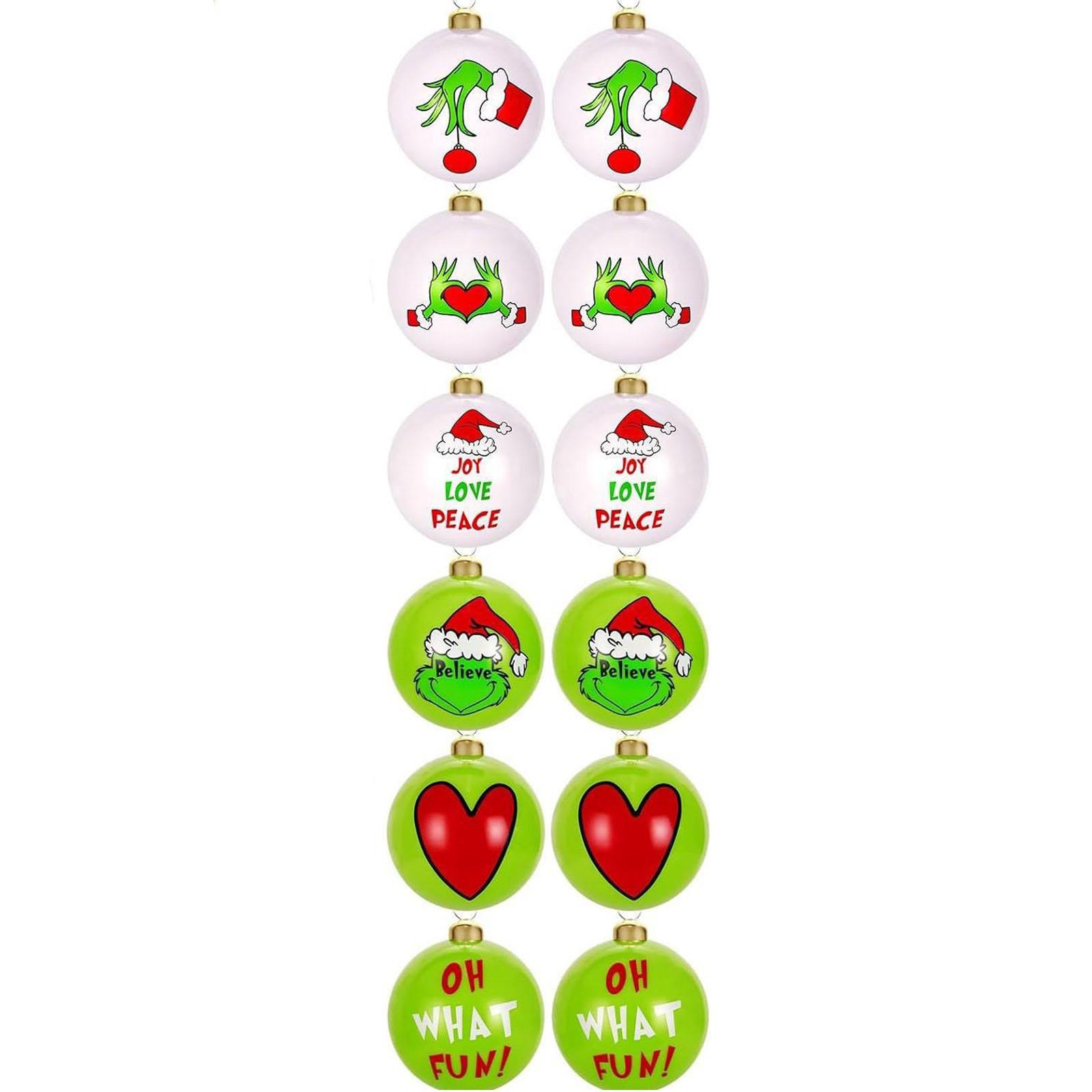 

Christmas Green Plastic Ball Christmas Tree Decoration Ball Festive Atmosphere Ornaments One Size