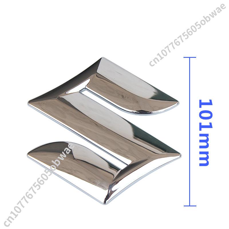 For SUZUKI Vitara Swift CELERIO Dzire Alto Front Grill Rear Trunk Hood Sline Car Accessory ABS Black SUZUKI Logo Emblem Sticker