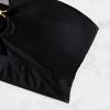TS JYL-SW034 Black Bandeau Bikini Top, Cutout Sexy Design Swimwear For Seaside