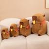 Creative New Gluttonous French Fries Capybara Plush Toy Kapibara French Fries Pullable Backpack Doll