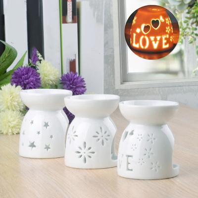 Keramikhandwerk Aroma-Brenner Handgefertigt Hohlblumenmuster Ätherisches Öl Brenner Kerzenlampe Viele Stile HeimBüro Handwerk Dekor