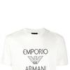 Emporio Armani Letter Eagle Logo Printed Short Sleeve T-Shirt Men Tops White 3K1TAF-1JUVZ-0101