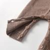 Autumn/Winter Korean Style Unisex Baby Knit Onesie - Solid Color Warm Sweater Romper