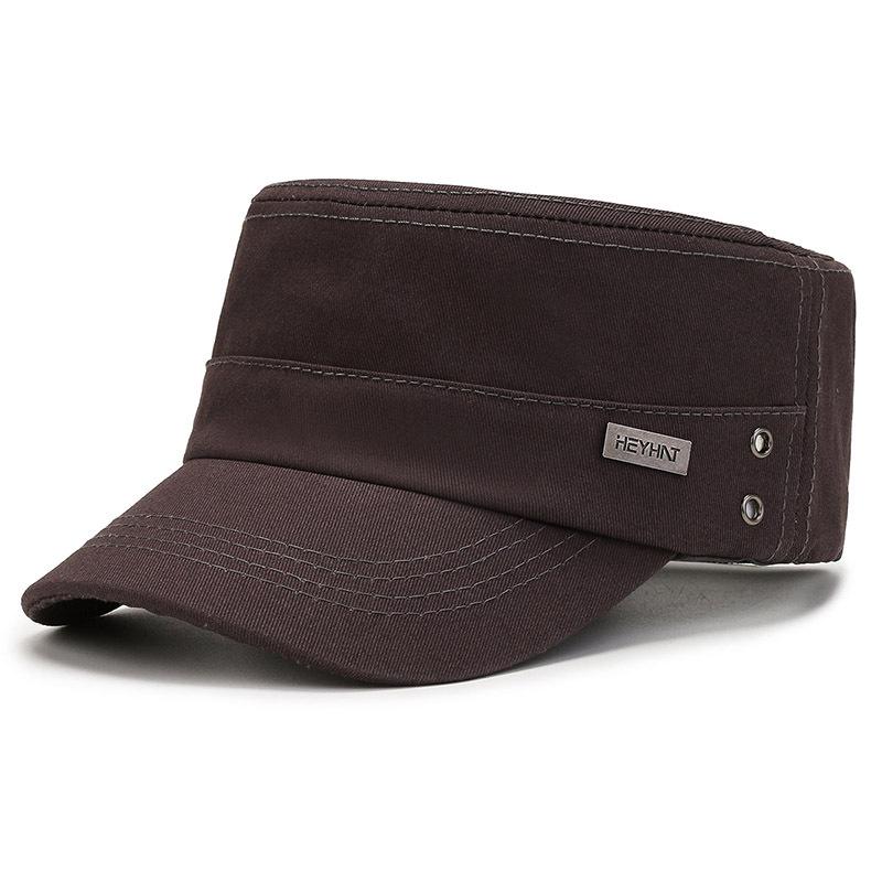 Herren-Vierjahreszeiten-Entenschnabel-Militärkappe - Flache Sonnenkappe für Outdoor-Reisen