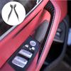 2x ABS Carbon Fiber Inner Door Pull Handle Trim Protect Cover For BMW 5 G30 G38