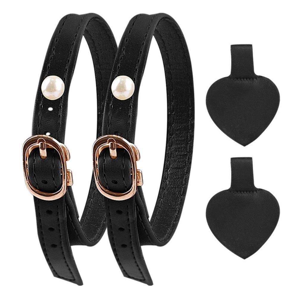 1 par justerbara skosnören för kvinnor, anti-loss, anti-fall, hälremmar, bälte, högklackade skor, band