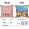 1 Cartoon Cute Cat Picture ForWake Up Cushion Cover Household Decoration Linen Sofa Cushion Cover: Skin-Friendly & Breathable Wi