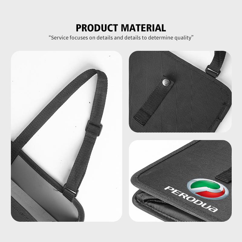 PU Leather Car Seat Back Organizer Storage Bag Auto Interior Accessories For Perodua Myvi Ativa Bezza Alza Silicone Facelift