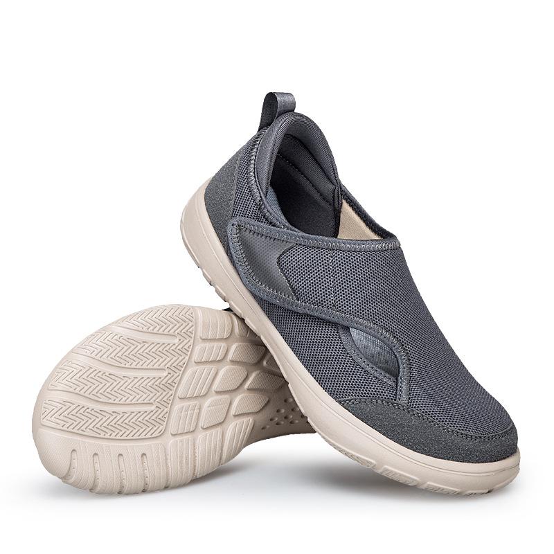 Elderly Lightweight Velcro Summer Mesh Shoes for Walking and Rehabilitation