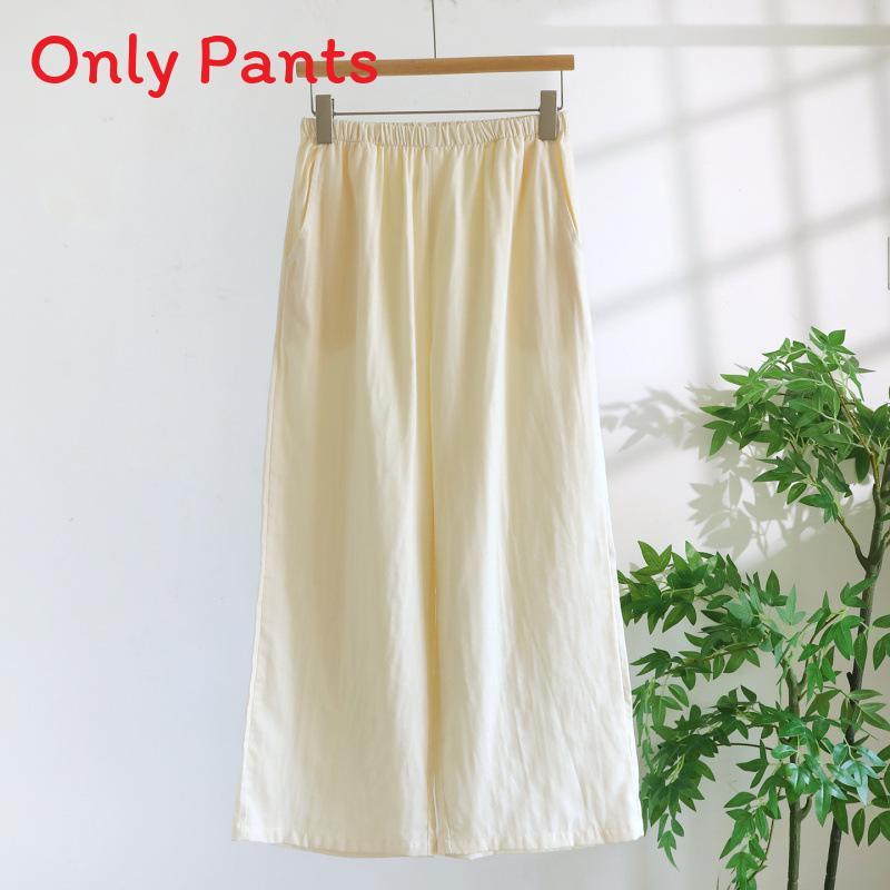 Lightweight Cotton Womens Pajama With Round Neck Sleeveless Top And Shorts For Summer