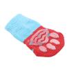 Pet Silicone Gel Print Cat Shoes Slippers Dog Socks Knitted Socks Paw Protector
