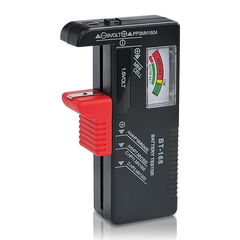 Battery Tester for Household Batteries, Universal Battery Checker Small Battery Tester for AAA AA C D 9V 1.5V Button Cell