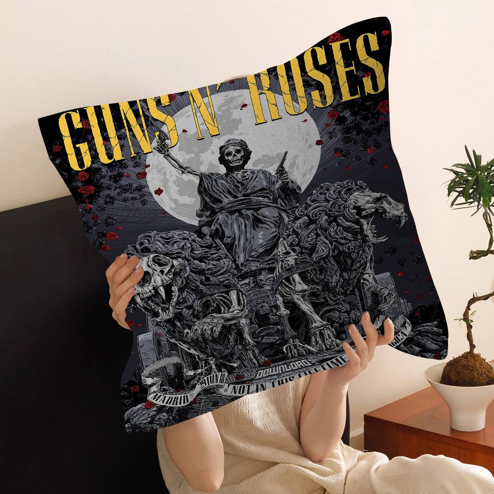 Band G-Guns N-N' R-Roses-S Pillow Cover Sofa Cushion Cover Home Room Decoration Children Gift