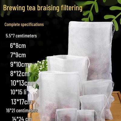 Disposable Non-woven Bags for Tea, Soup, Meat Seasoning, Spices or Chinese Medicine Decoction.