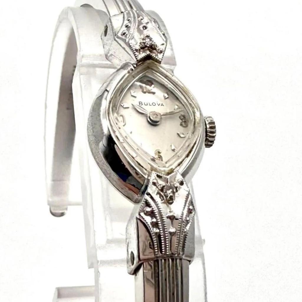 Used A012 BULOVA Antique Bangle Type Ladies Watch