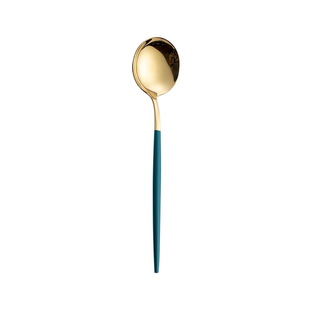 Vaisselle Couverts en Acier Inoxydable Doré Argenté Brillant Cuillère à Café Vaisselle Dîner Fourchette Couteau Vaisselle Cuisine Couverts
