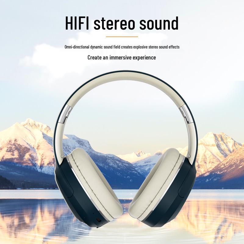 Bluetooth Headset: Foldable, Retractable, Stereo, Heavy Bass, Head-mounted Wireless Earbuds