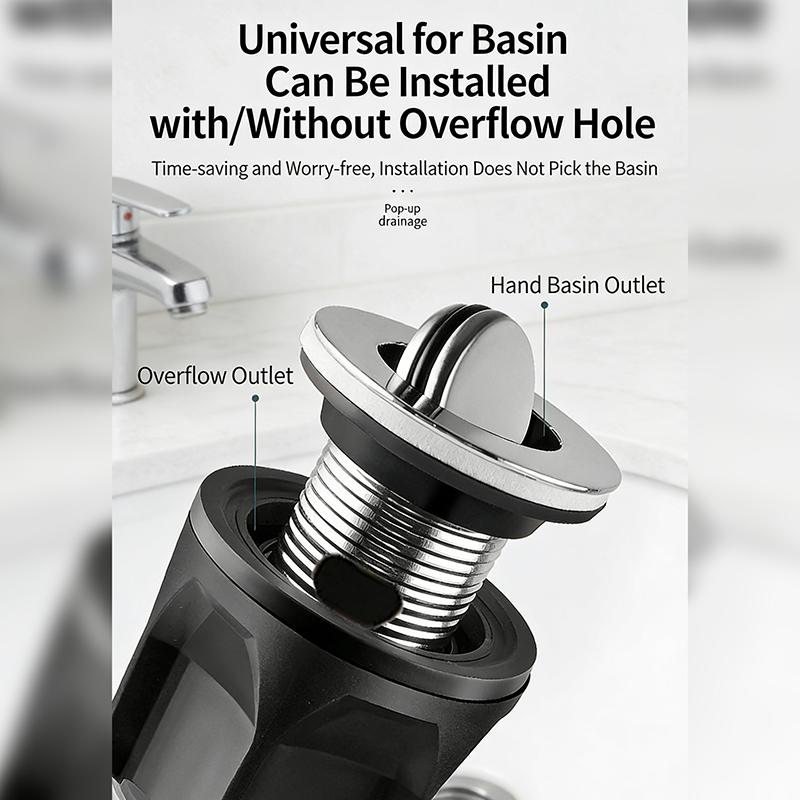 Flip Top Anti-Odor Drain Pipe Set Kitchen Sink Drain Retractable Deodorizing Filter Flexible Downspout Bathroom Anti Clogging