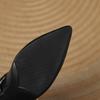 Fashion Women's new leather sheepskin pointed metal accessories belt buckle high heels plus size Mary Jane work shoes single shoes